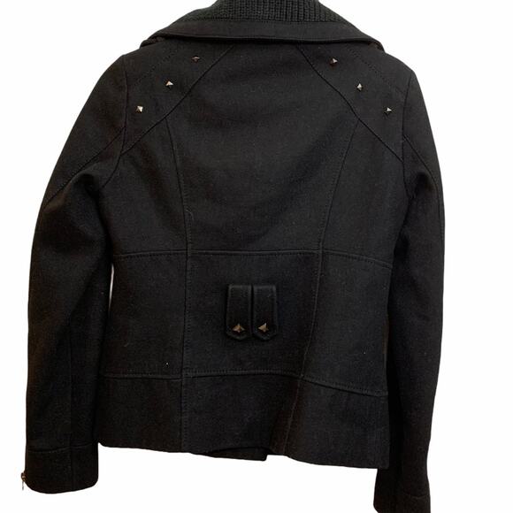 Guess Black Wool Double Breasted Jacket - Picture 6 of 6